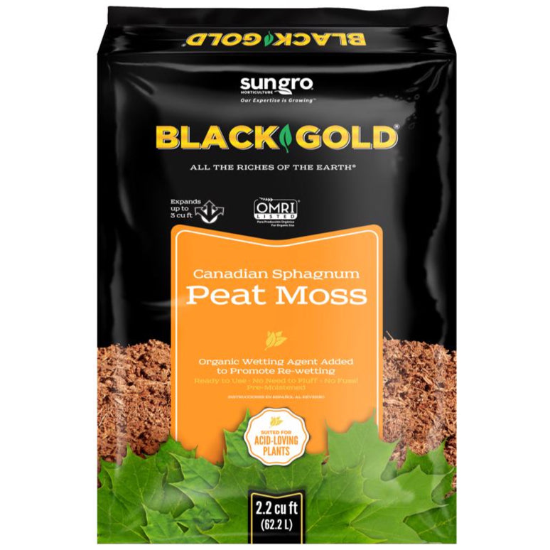 Black Gold Organic Canadian Sphagnum Peat Moss - 2.2 cu. ft.