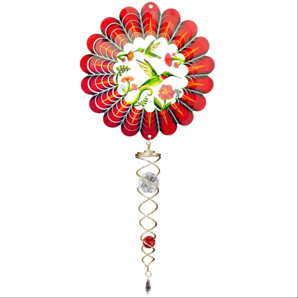 Spinfinity Stainless Steel Mini Wind Spinners w/ Twister Tail - 14"