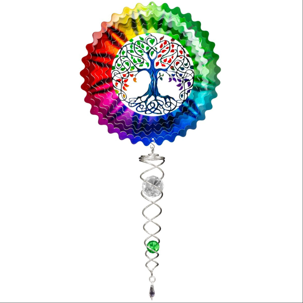 Spinfinity Stainless Steel Mini Wind Spinners w/ Twister Tail - 14"