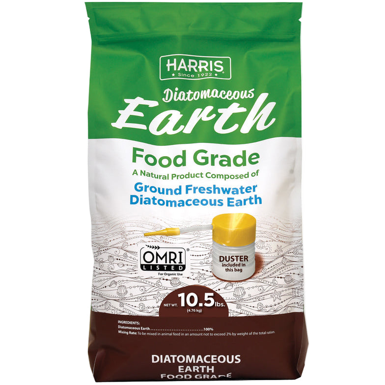 Harris Food Grade Diatomaceous Earth (DE) Feed Supplement - 4 lb. & 10.5 lb.