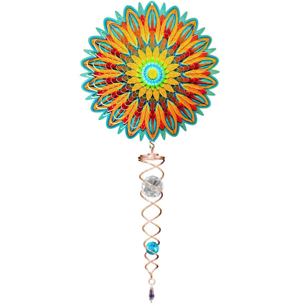 Spinfinity Stainless Steel Mini Wind Spinners w/ Twister Tail - 14"