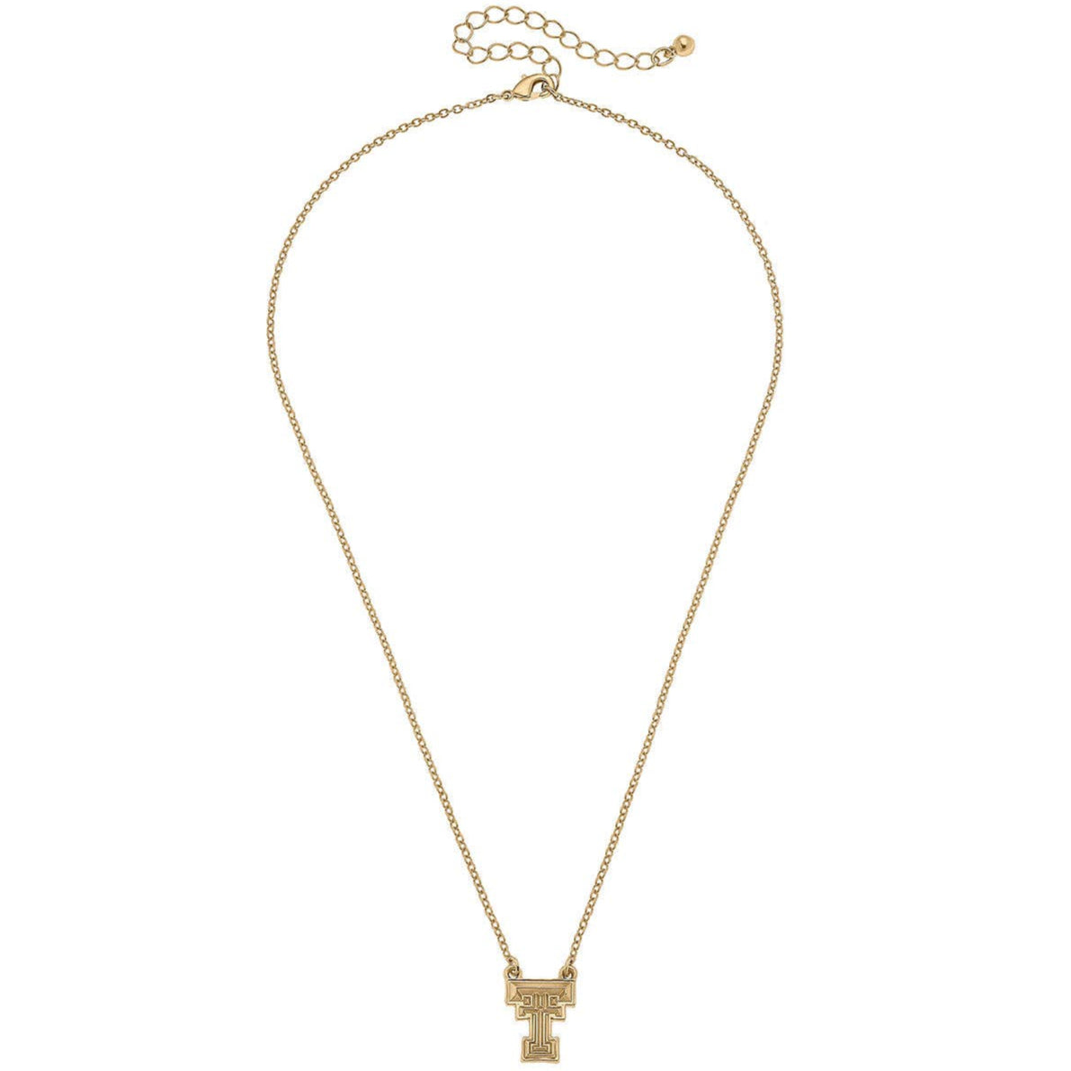 Canvas Style Texas Tech Raiders Gold-Plated Logo Necklace