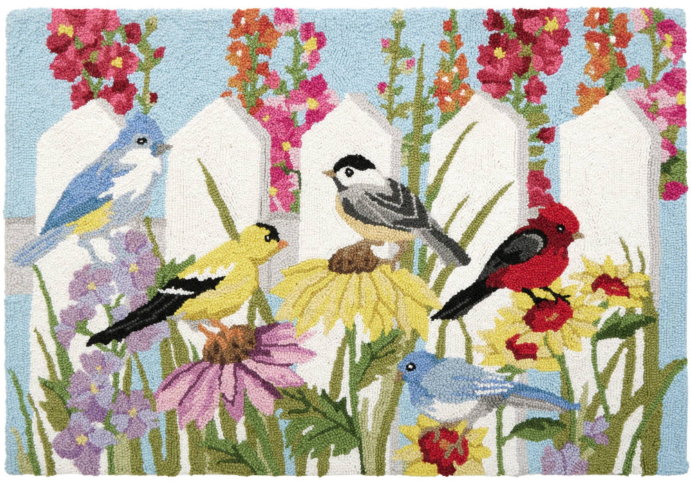 Peking Handicraft Hook-and-Loop Wool Rugs - 2' x 3'