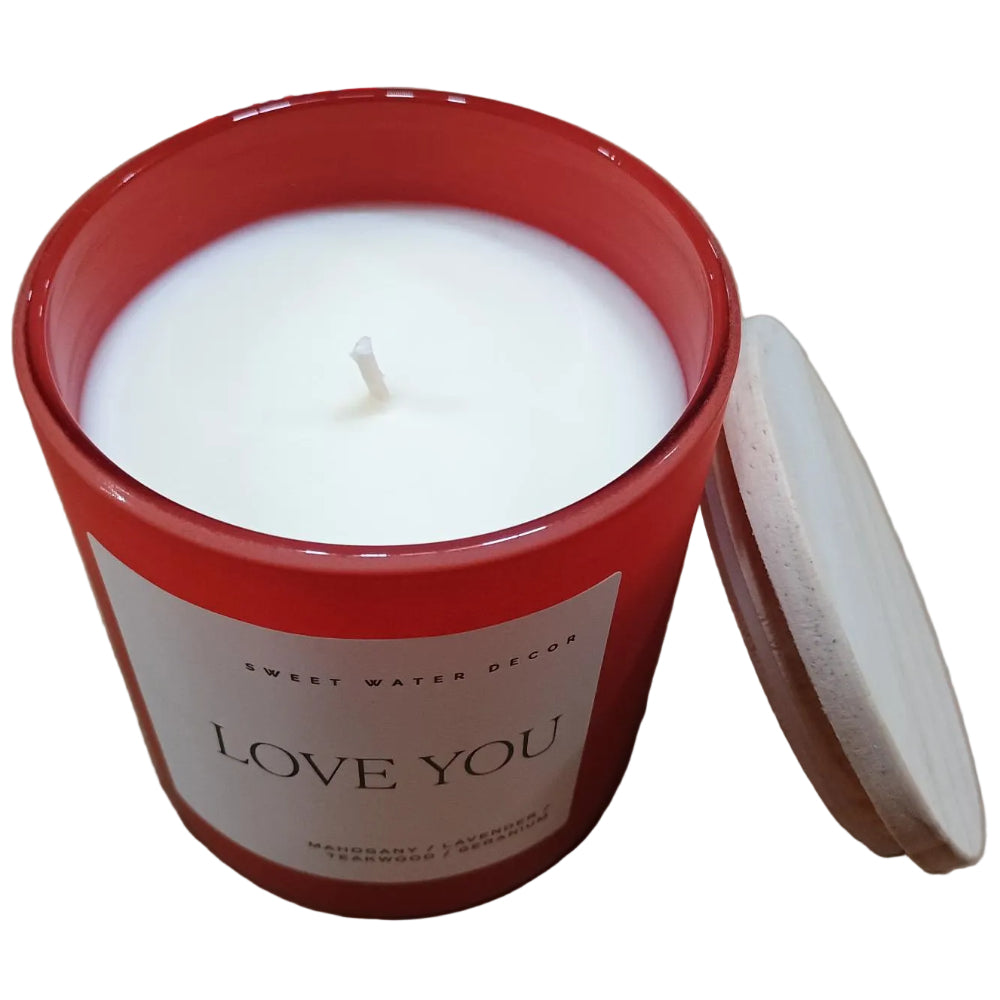 Sweetwater "Love You" Driftwood & Mahogany Soy Candle - 15 oz.