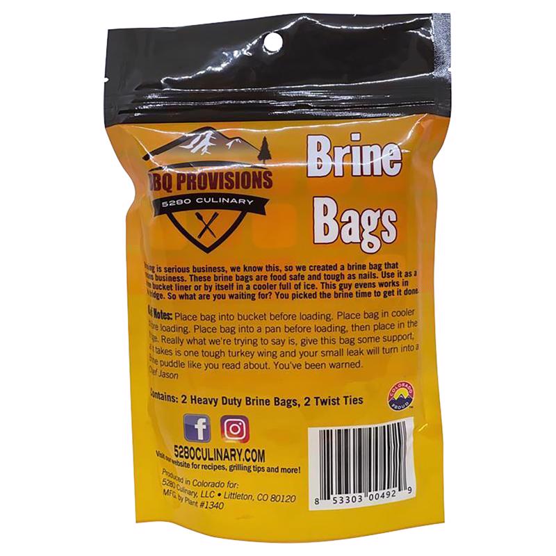 Brine Bag, 3 Gallon - 2 Pack