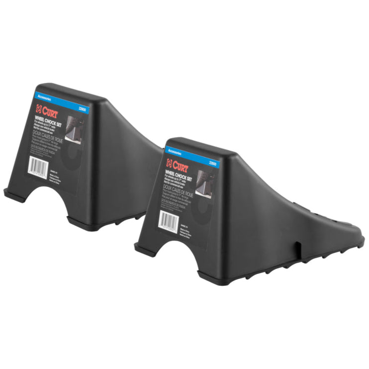 Curt Plastic Wheel Chock Set - 2 pc.