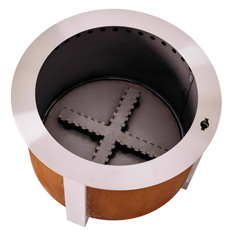 Breeo X Series Corten Smokeless Fire Pit - 24"