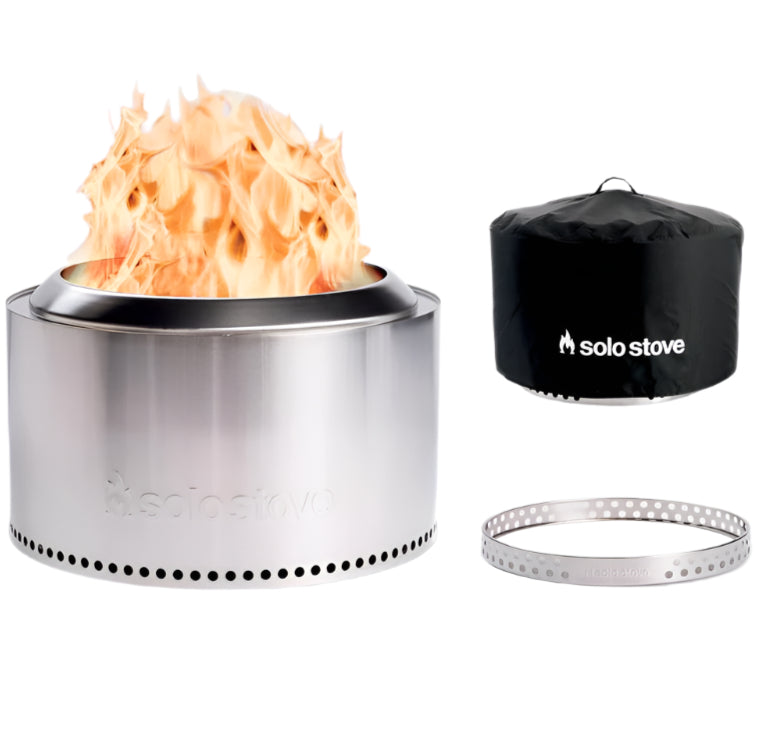 Solo Stove Stainless Steel Wood Fire Pits w/ Stand