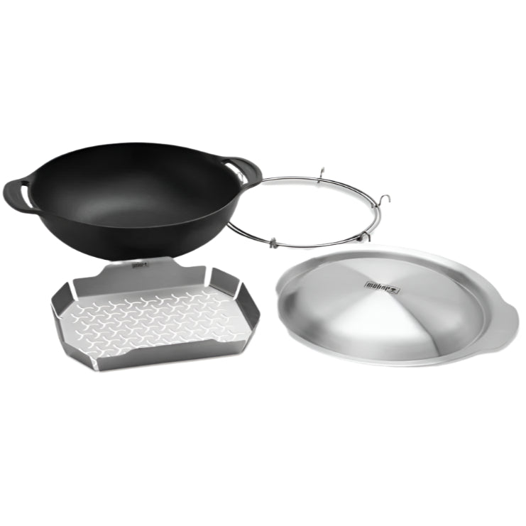 Weber Crafted Cast Iron Grill Wok Kit
