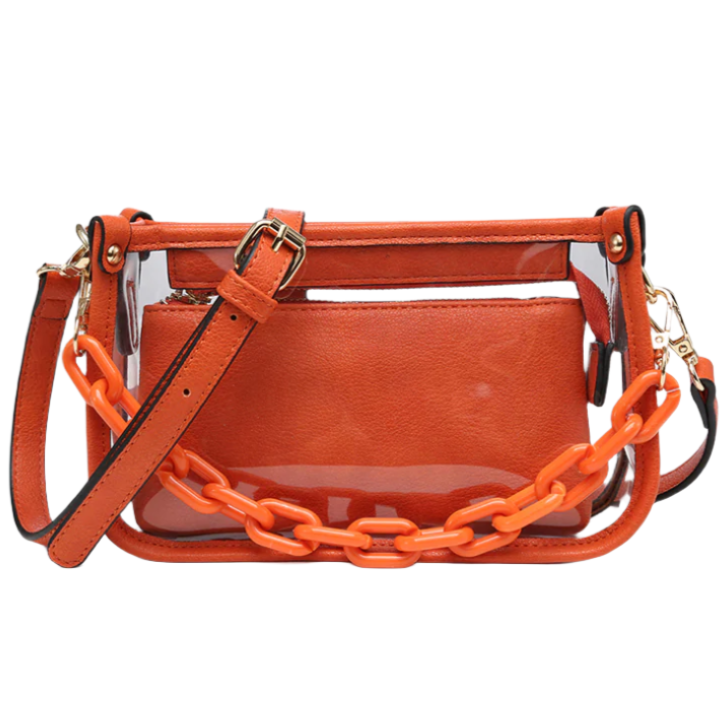 Jen & Co. Jessica Clear Crossbody Bag