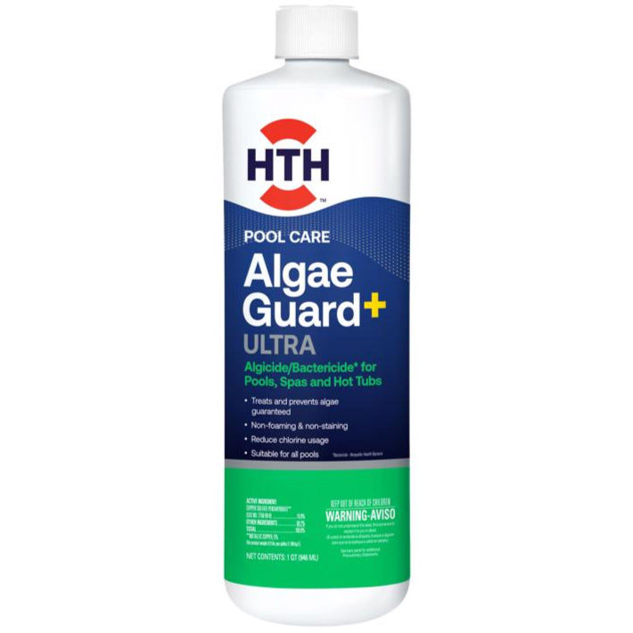 HTH Liquid Algae Guard+ Ultra Pool Treatment - 1 qt.