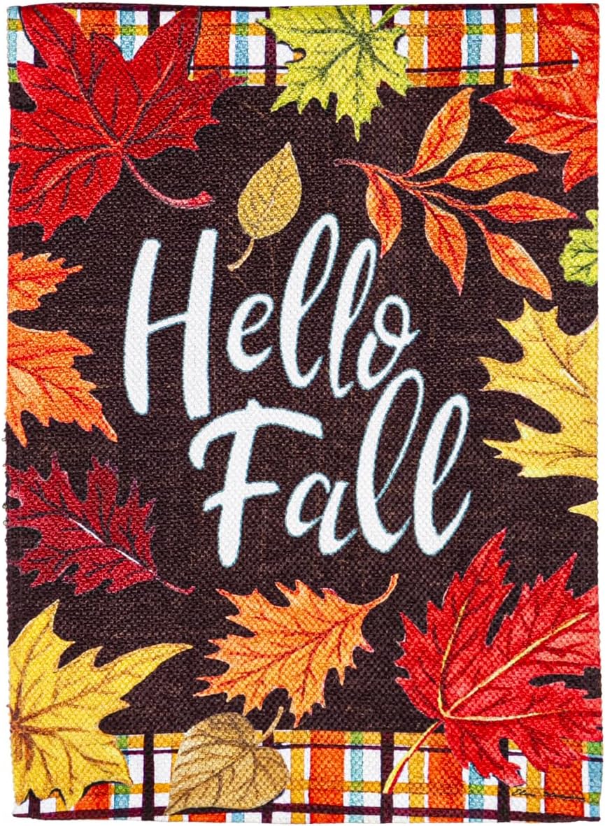 Evergreen Autumn Themed Garden Flags - 12.5" x 18"