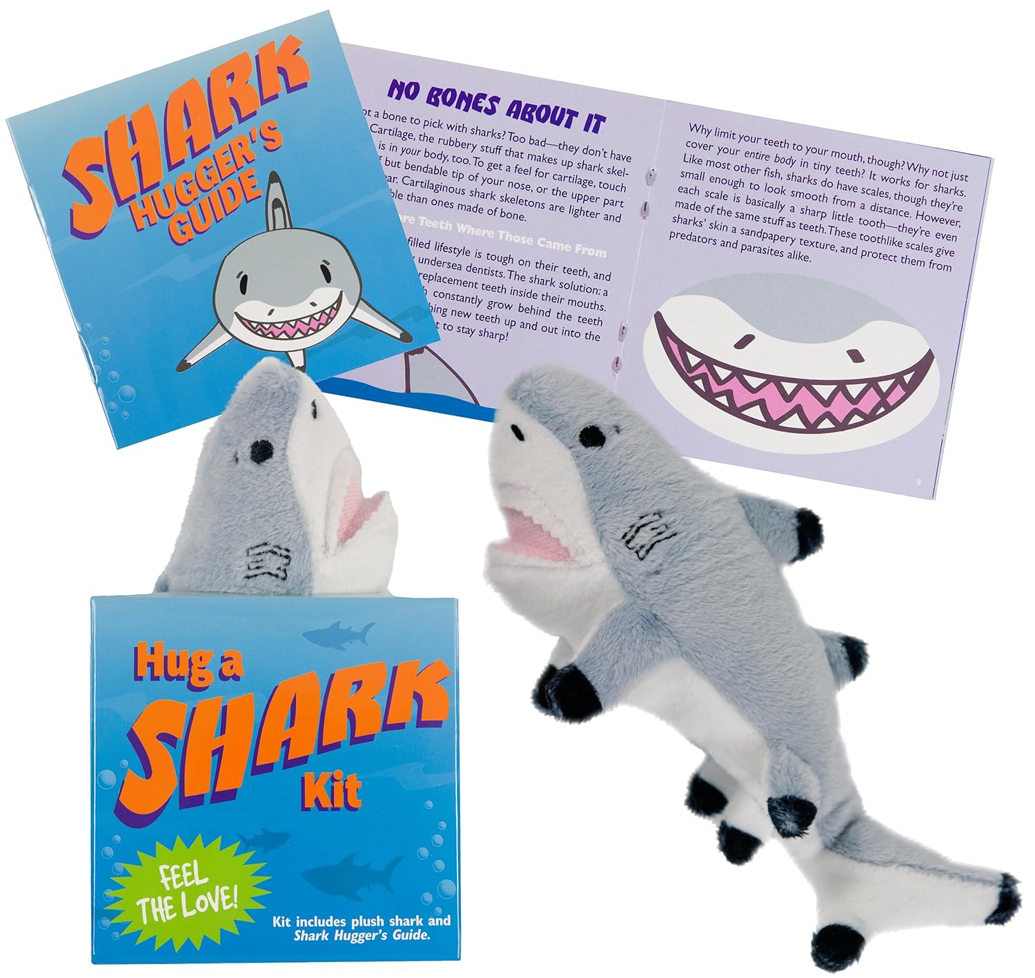 "Hug a Shark" Miniature Book & Plush