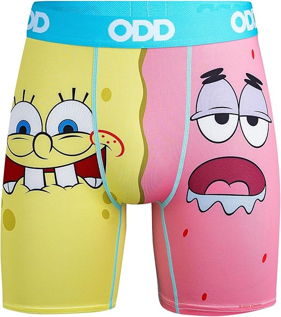 Odd Sox Men's Novelty Boxer Briefs (Cartoons)
