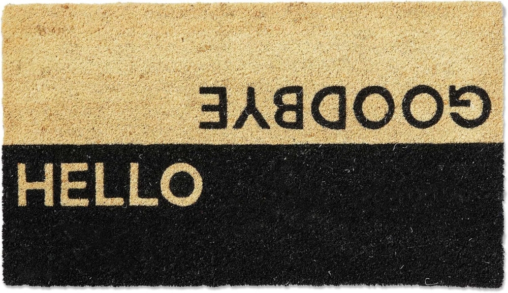 Duotone "Welcome" & "Goodbye" Coir Mat - 17" x 30"