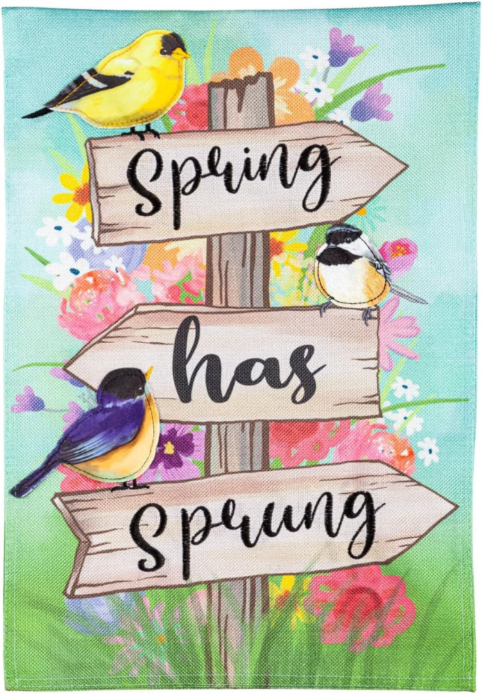 Evergreen Nature & Bird Themed Garden Flags - 12.5" x 18"