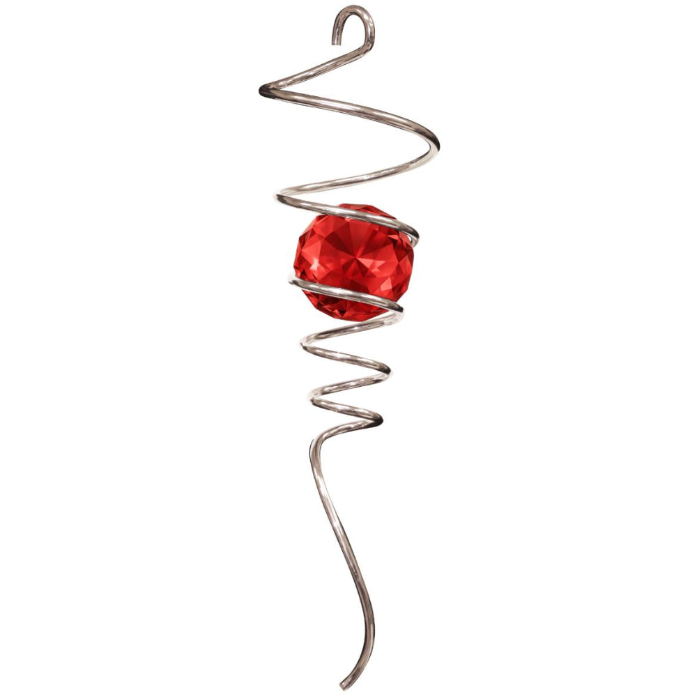 Spinfinity Stainless Steel Spiral Crystal Tail Hangers - 9"