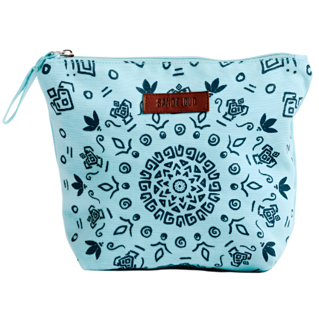 Sand Cloud Cotton Canvas Zipper Pouch