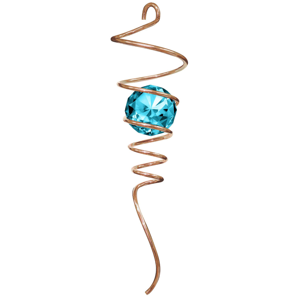 Spinfinity Stainless Steel Spiral Crystal Tail Hangers - 9"