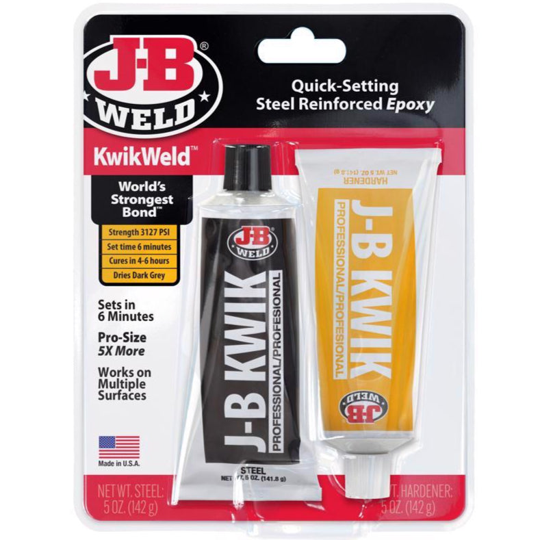 J-B Weld KwikWeld Steel-Reinforced 2-Part Epoxy - 10 oz.