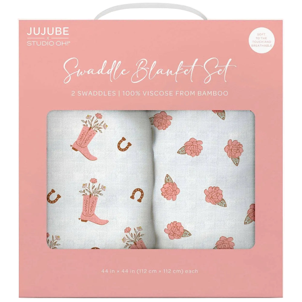 JuJuBe Viscose Baby Swaddling Blanket Set - 44" x 44" (2 pc.)