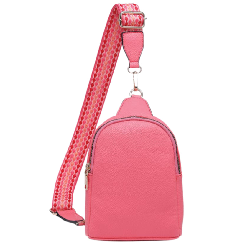 Jen & Co. Ellen Guitar Strap Vegan Leather Sling Bag