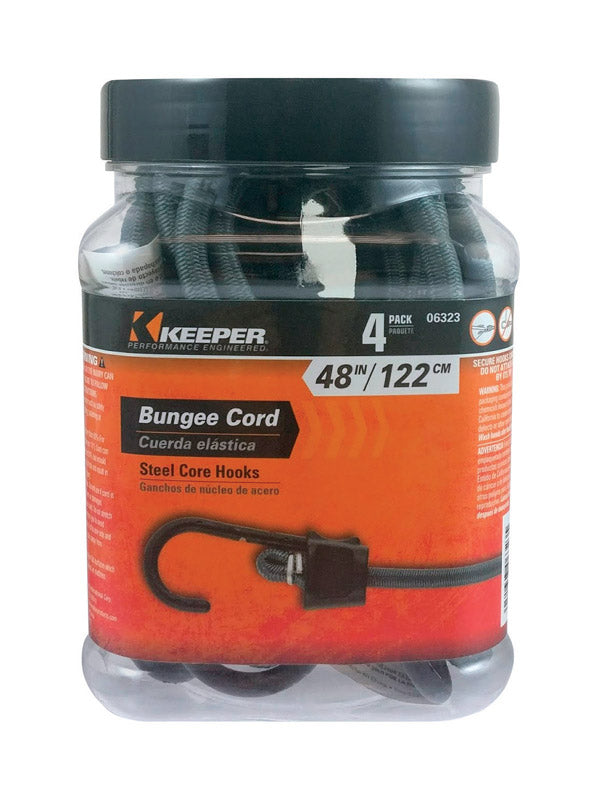 Keeper Braided Ultra Bungee Cords - Steel Core Hook