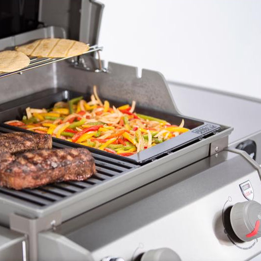 Weber Spirit Enameled Cast Iron Grill-Top Griddle - 12" x 17.5"