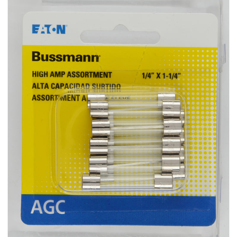 Bussmann 30 Amp AGC Clear Fuse Assortment - 10 Pack