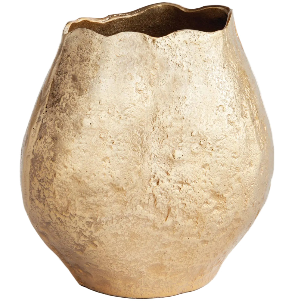 Napa Gold-Toned Harlin Cast Aluminum Vase - 10.25" & 13.25"