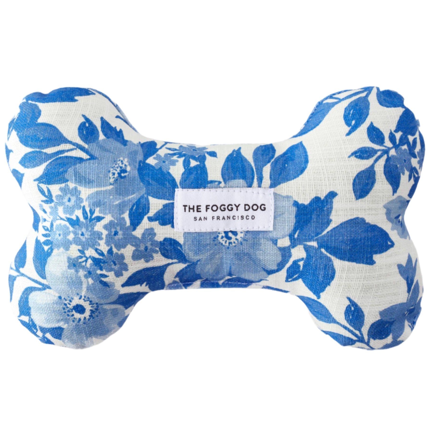 Foggy Dog Cotton Canvas Bone Squeak Toys