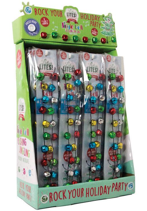 Lotsa Lights! Light-Up Jingle Bell Necklace