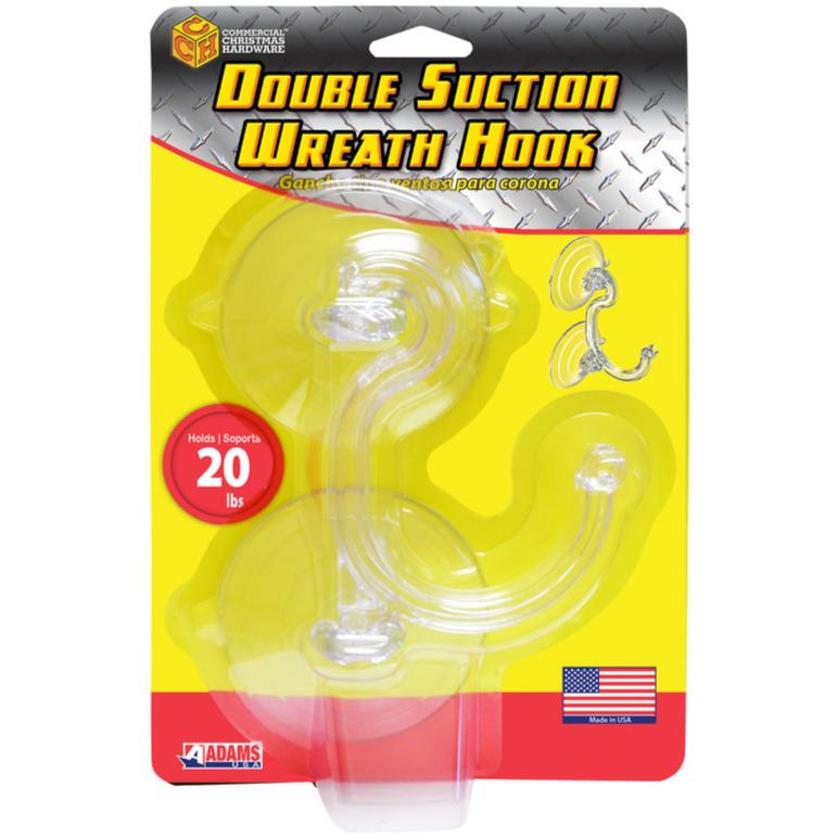 Adams Double-Suction Cup Wreath Holder - 20 lb.