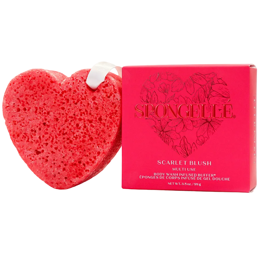 Spongelle Heart-Shaped Bath Sponge - 2 oz. & 3.5 oz.