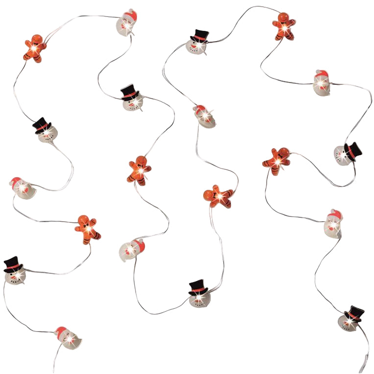Celebrations LED Battery-Operated Charm Christmas Lights - 6.2' (20 Lights)