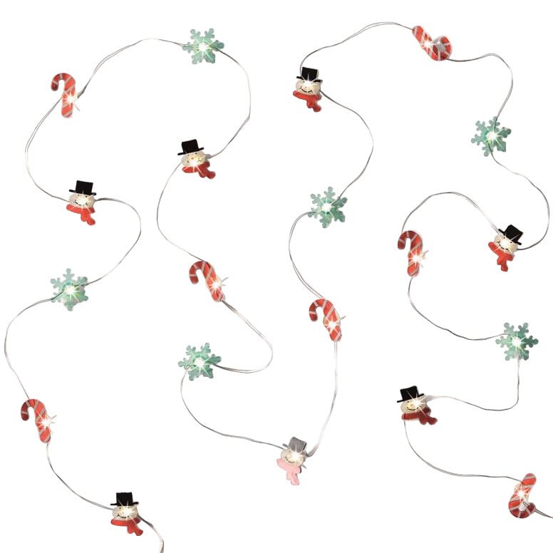 Celebrations LED Battery-Operated Charm Christmas Lights - 6.2' (20 Lights)