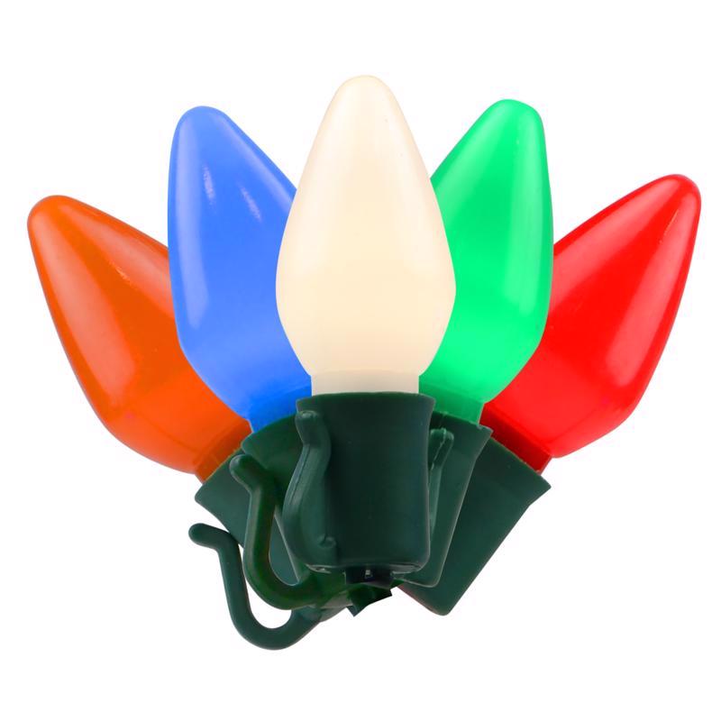 Celebrations Platinum LED C7 Christmas Lights - 24.5' (50 Lights)