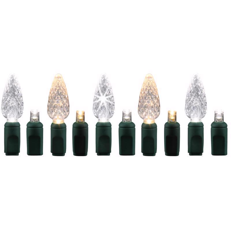 Celebrations Platinum LED C6 Duet Christmas Lights - 24.5' (50 Lights)