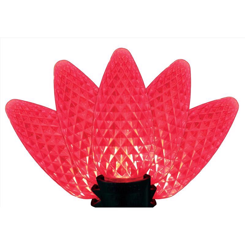 Celebrations Platinum LED C9 Faceted Christmas Lights - 24' (25 Lights)