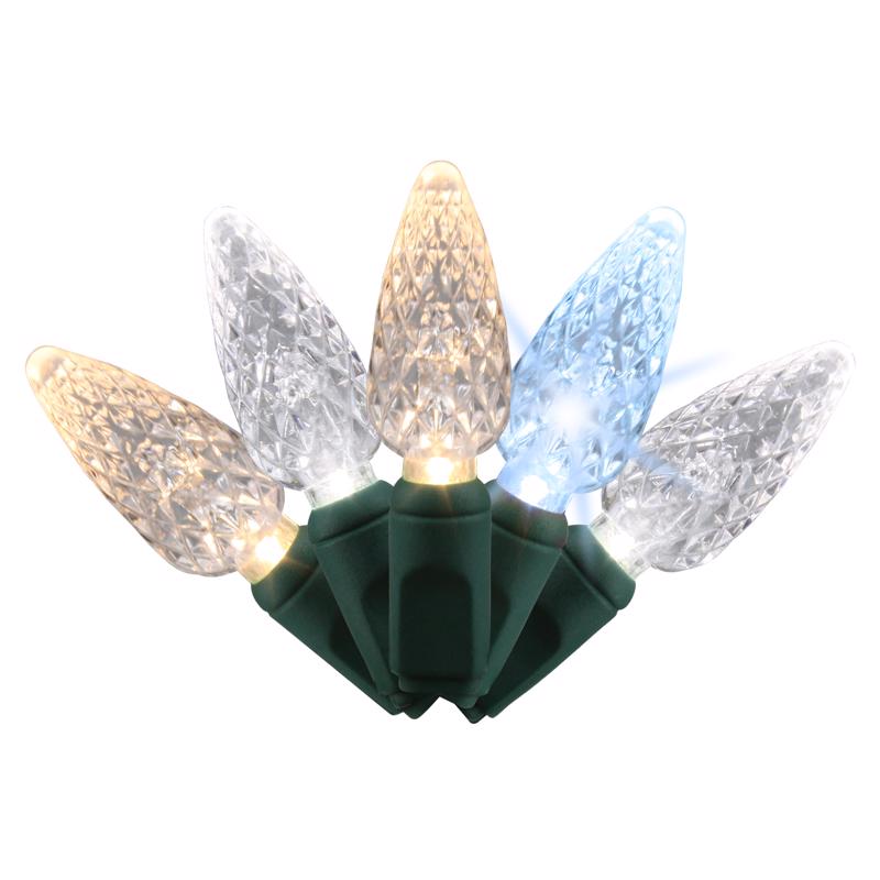 Celebrations Platinum LED C6 Christmas Lights - 25' (50 Lights)