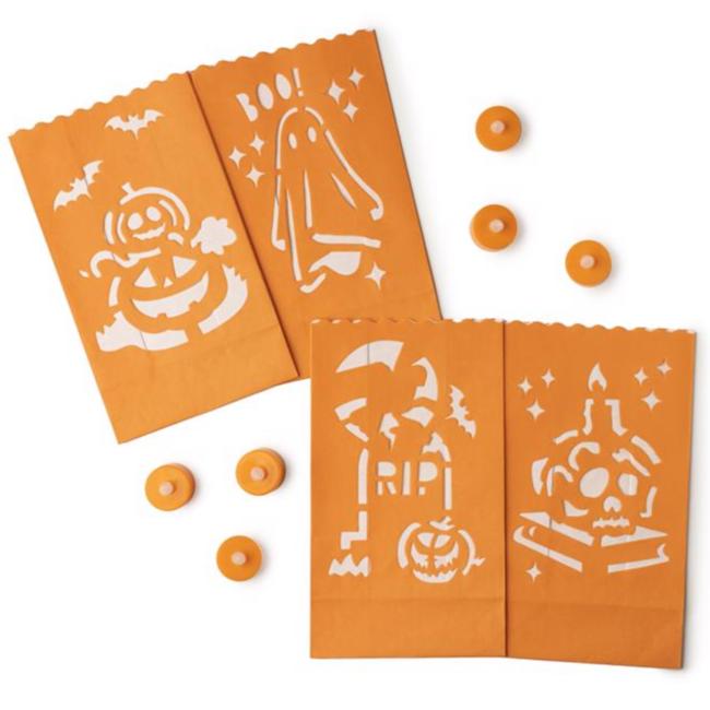 Flickering Frights Luminary Bags & Lights - 6 pc.