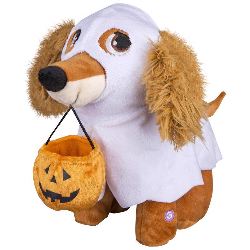 Animated Ghost Doggie Dancing Halloween Plush - 12"