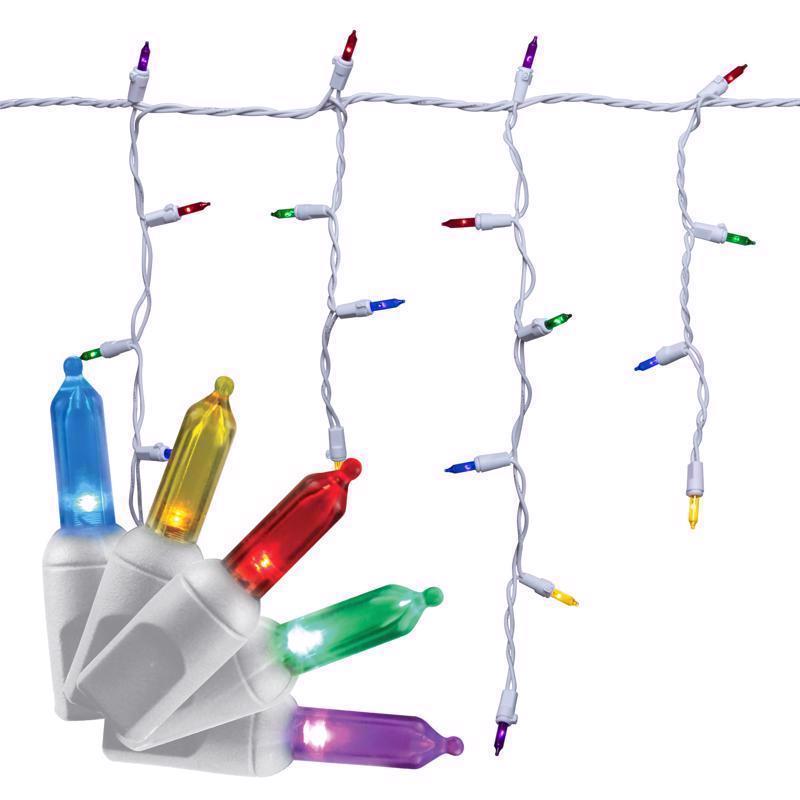 Celebrations Classic LED Icicle Christmas Lights - 6.3' (100 Lights)