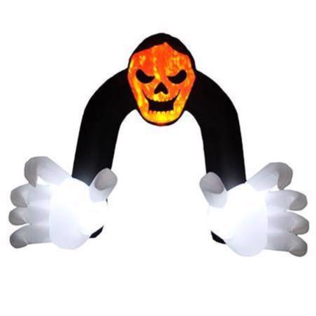13' Inflatable Light-Up Inferno Reaper Archway