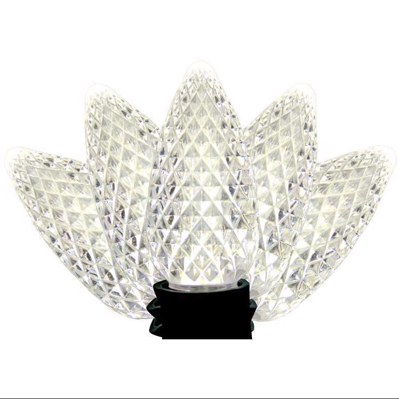 Celebrations Classic LED Faceted C9 Christmas Lights - XX' (XX Lights)