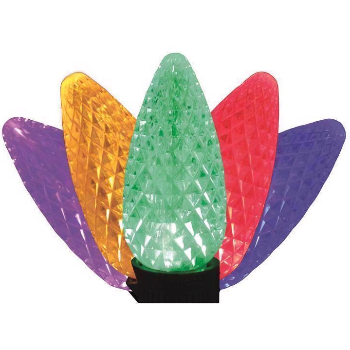Celebrations Classic LED Faceted C9 Christmas Lights - XX' (XX Lights)