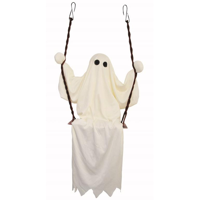Fun World Swinging Ghost Tree Decoration - 36"
