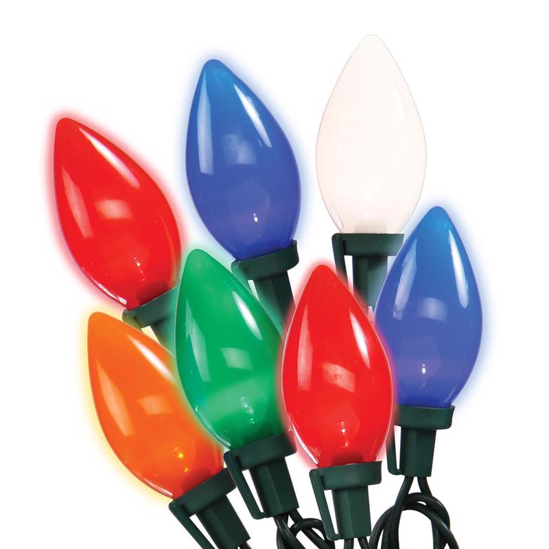 Celebrations LED C9 Christmas Lights - 16' (25 Lights)