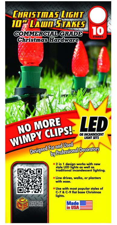 CCH 10" Lawn Speed Stakes - 10 pc.