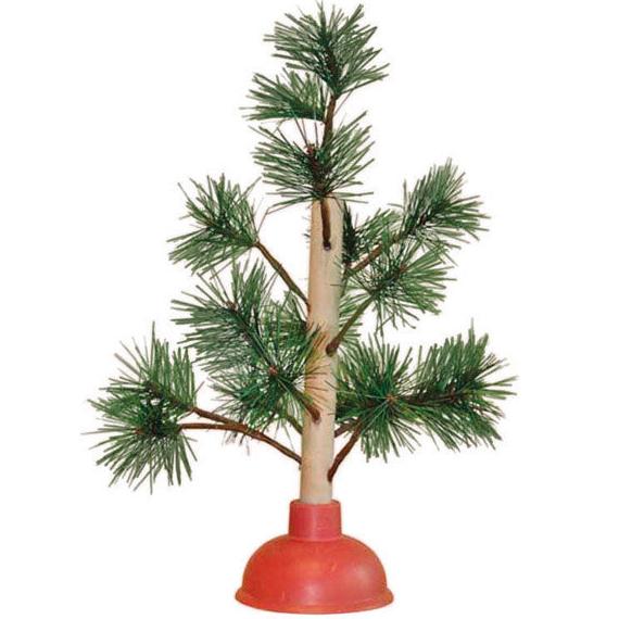 Redneck Nation Plunger Christmas Tree - 15"
